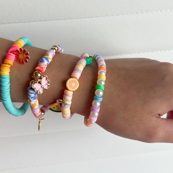 Set of 4 Summer Boho Beaded Bracelets - Picture 2 of 2